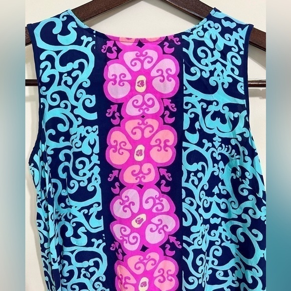 LILLY PULITZER Women’s 100% Silk Tank Fountain Hopping Iona Shell Size XS Floral - Picture 5 of 15